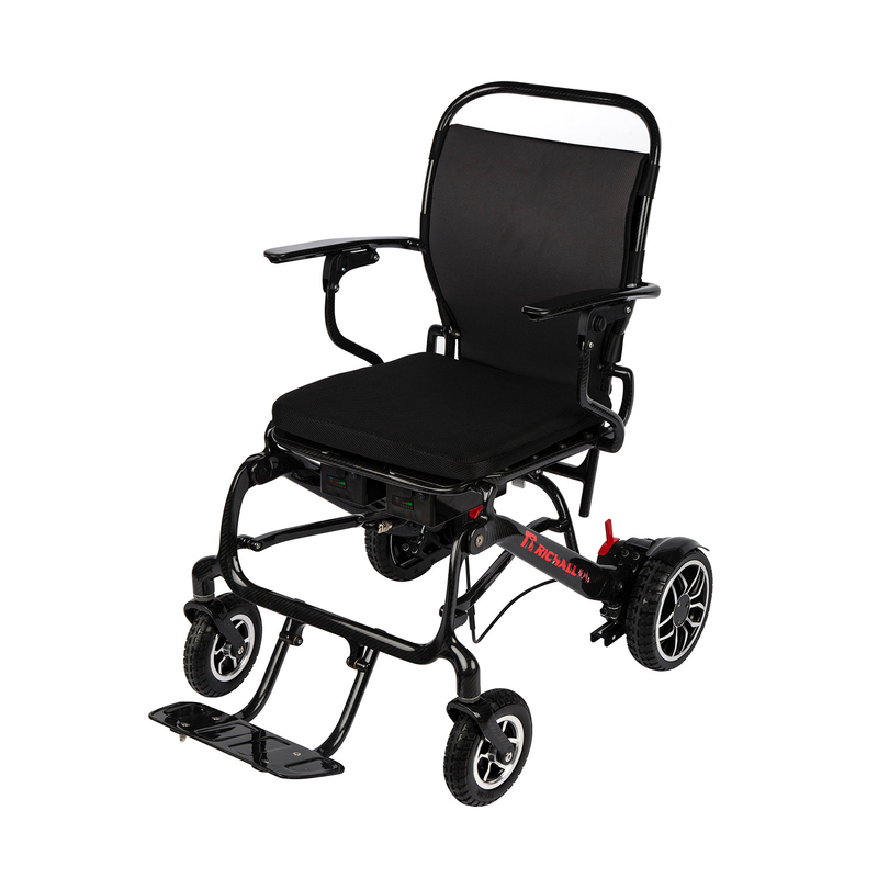 RC--W3902 Ultra Light Electric Wheelchair With Brushless Noiseless Dual Motor Carbon Fiber folding Body Power Wheelchair For The Disabled